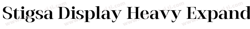 Stigsa Display Heavy Expanded字体转换